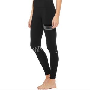 ALO YOGA High Waisted Vapour Striped Legging